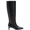 CLARKS WOMENS LEATHER ZIP HIGH LEG BOOT - BLACK